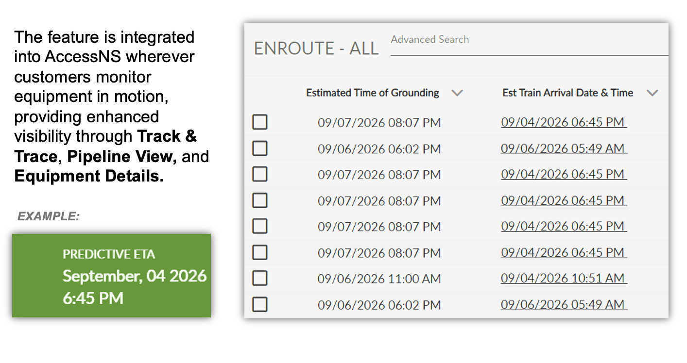 Predictive ETA User Experience example