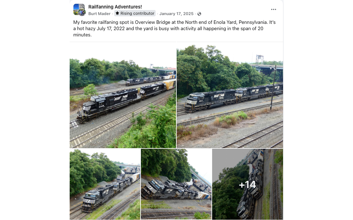 Enola Yard Bridge Facebook post