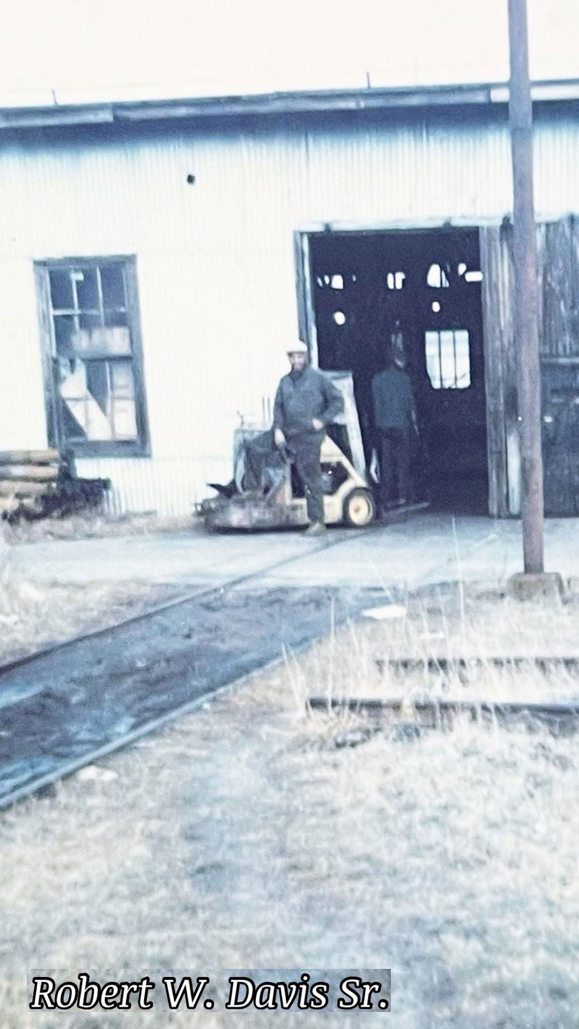 Robert Davis Jr. on locomotive