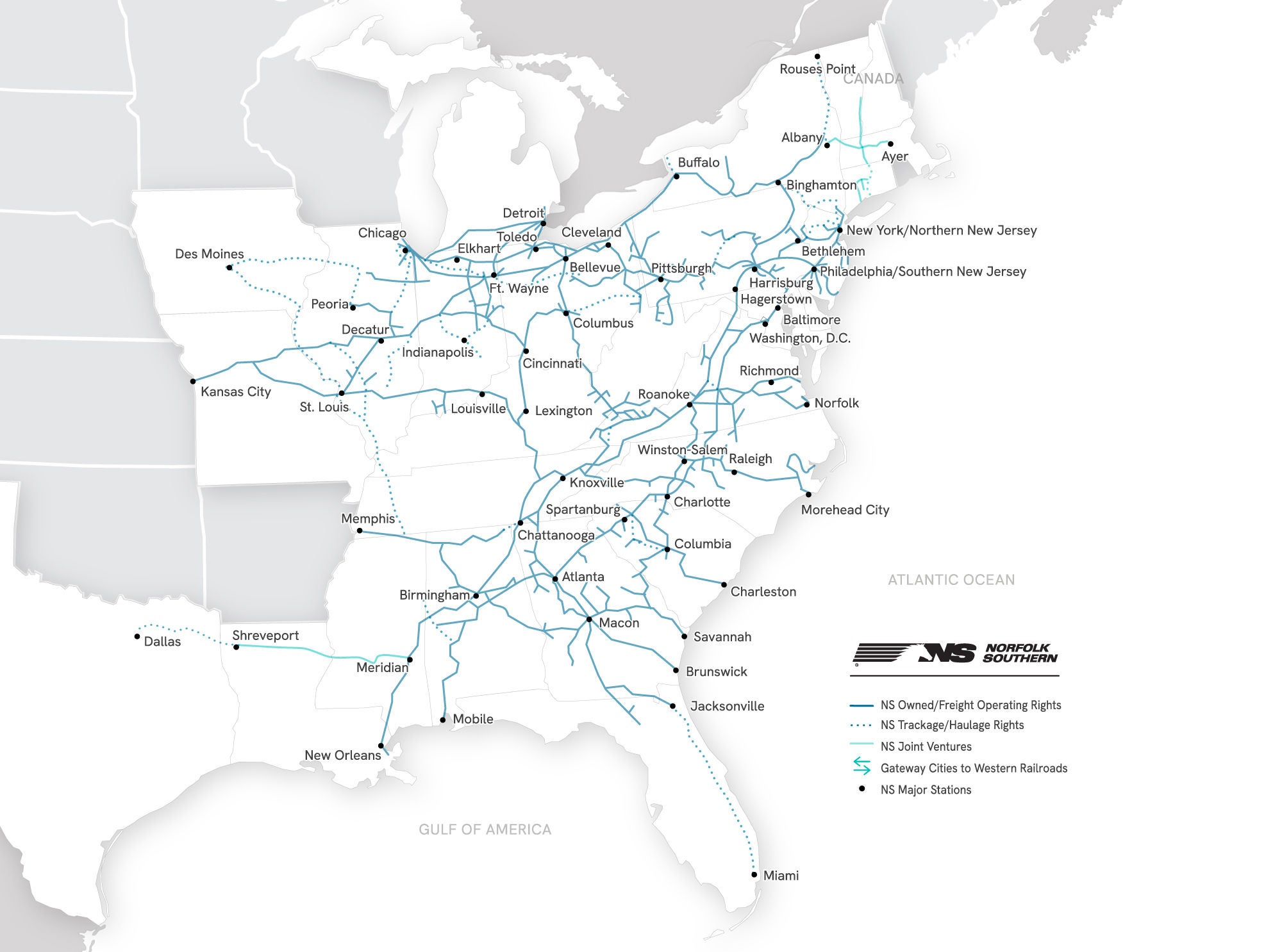 The Norfolk Southern Network