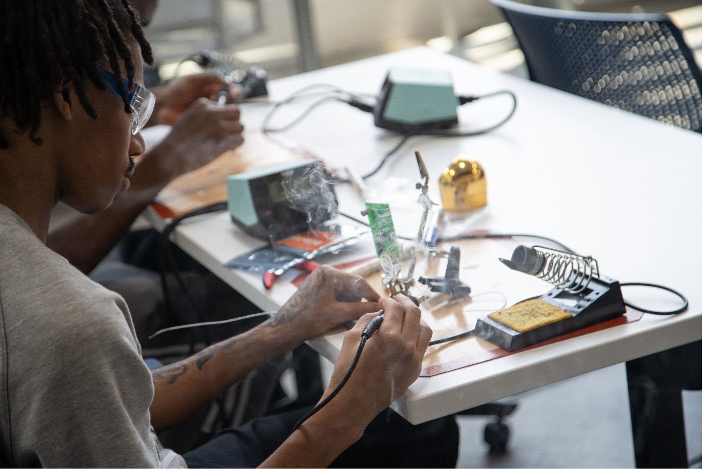 Teen participating in Youth Opportunities Unlimited in Cleveland