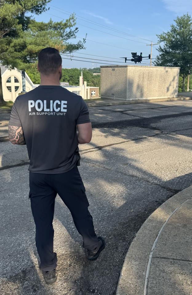 South Strabane police officer working with drone