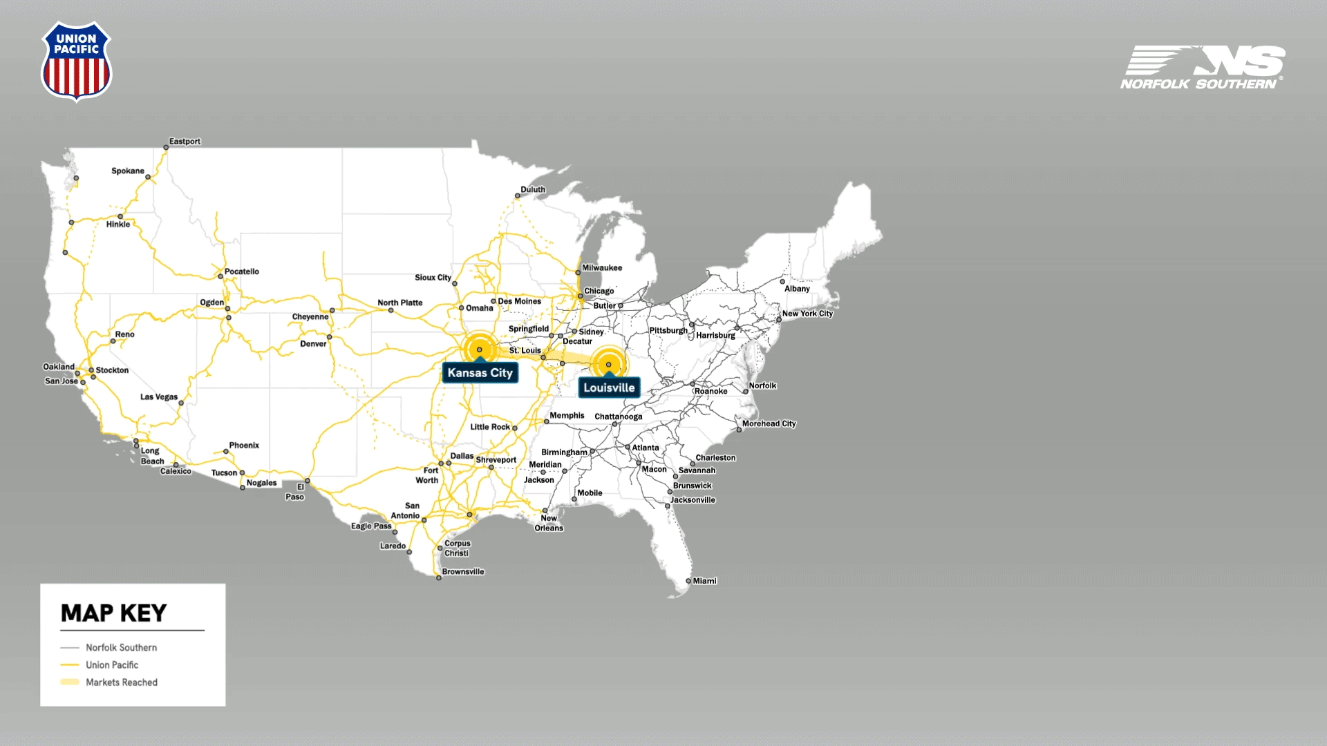 Louisville to West Coast infographic