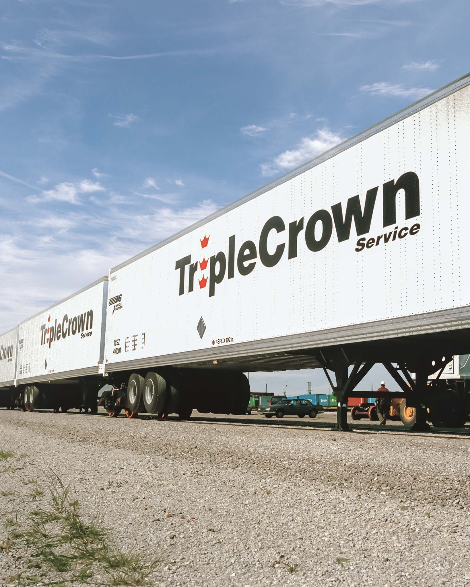 Norfolk Southern First Mile Solution with Triple Crown Service Freight Car