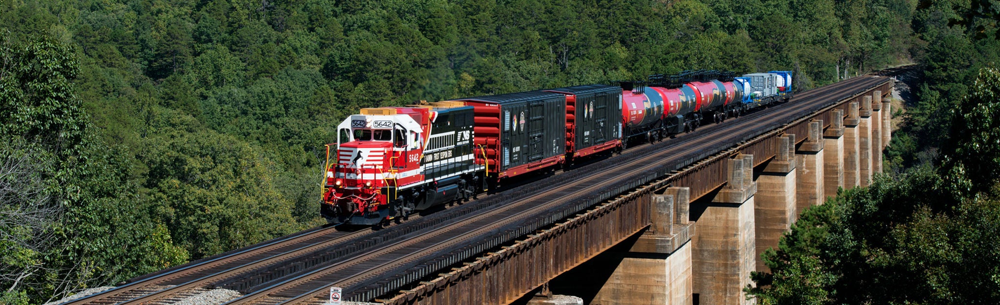 OAR Locomotive Crossing Wells Viaduct
