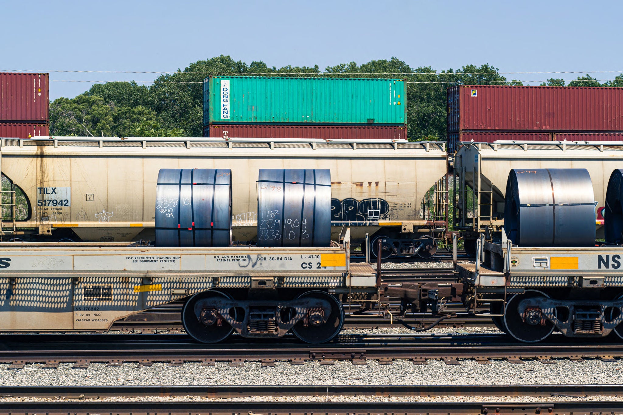 Rail industry container