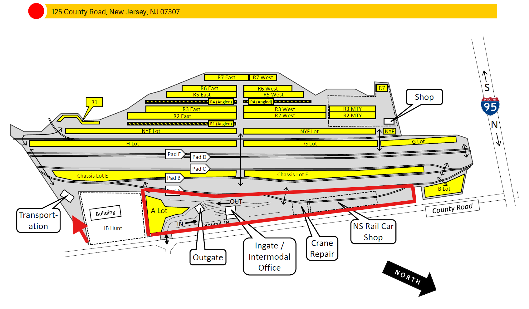 Croxton, NJ paving project phase 1 map