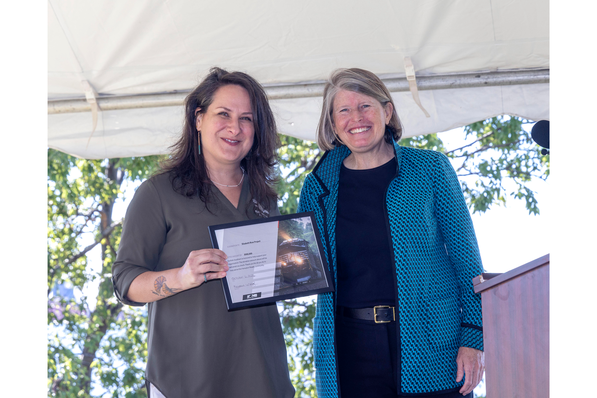 Living Shoreline restoration completion event