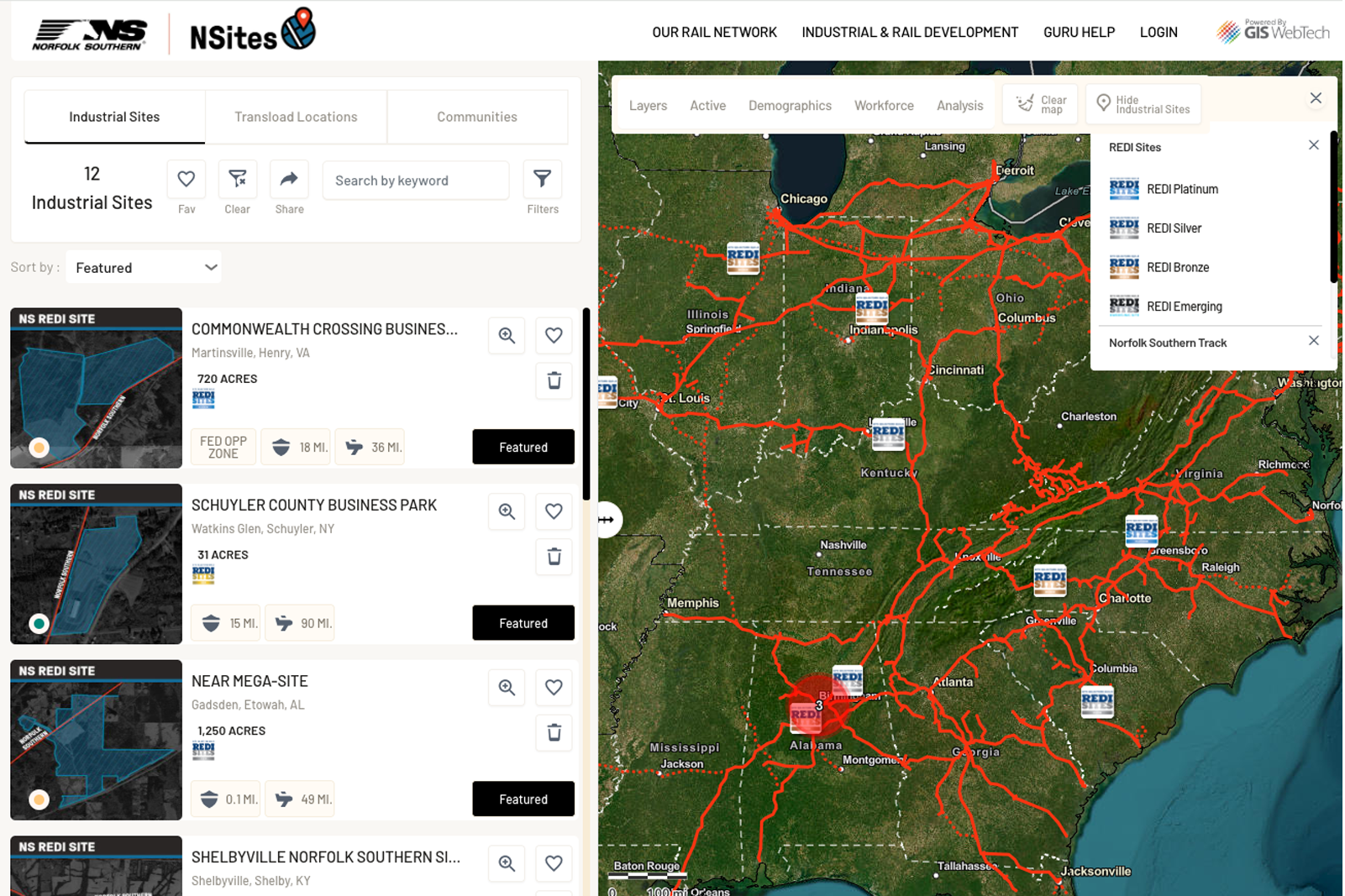 Nine more Norfolk Southern-served industrial properties receive national site readiness designations
