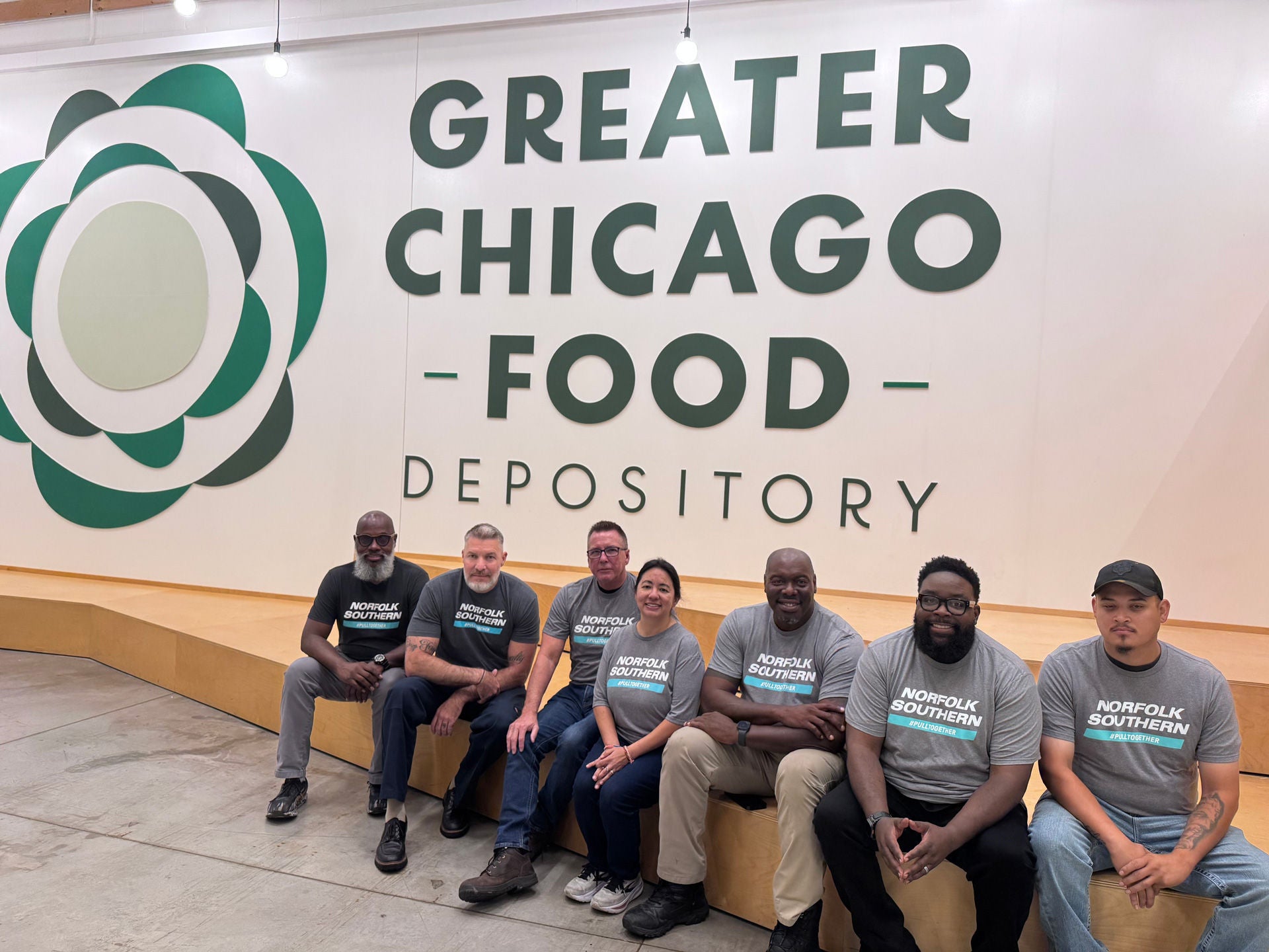 NS volunteers at Greater Chicago Food Depository