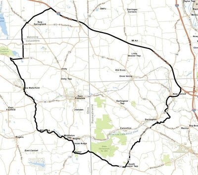 Defined Program Area. Applies to homes located inside the bolded line.