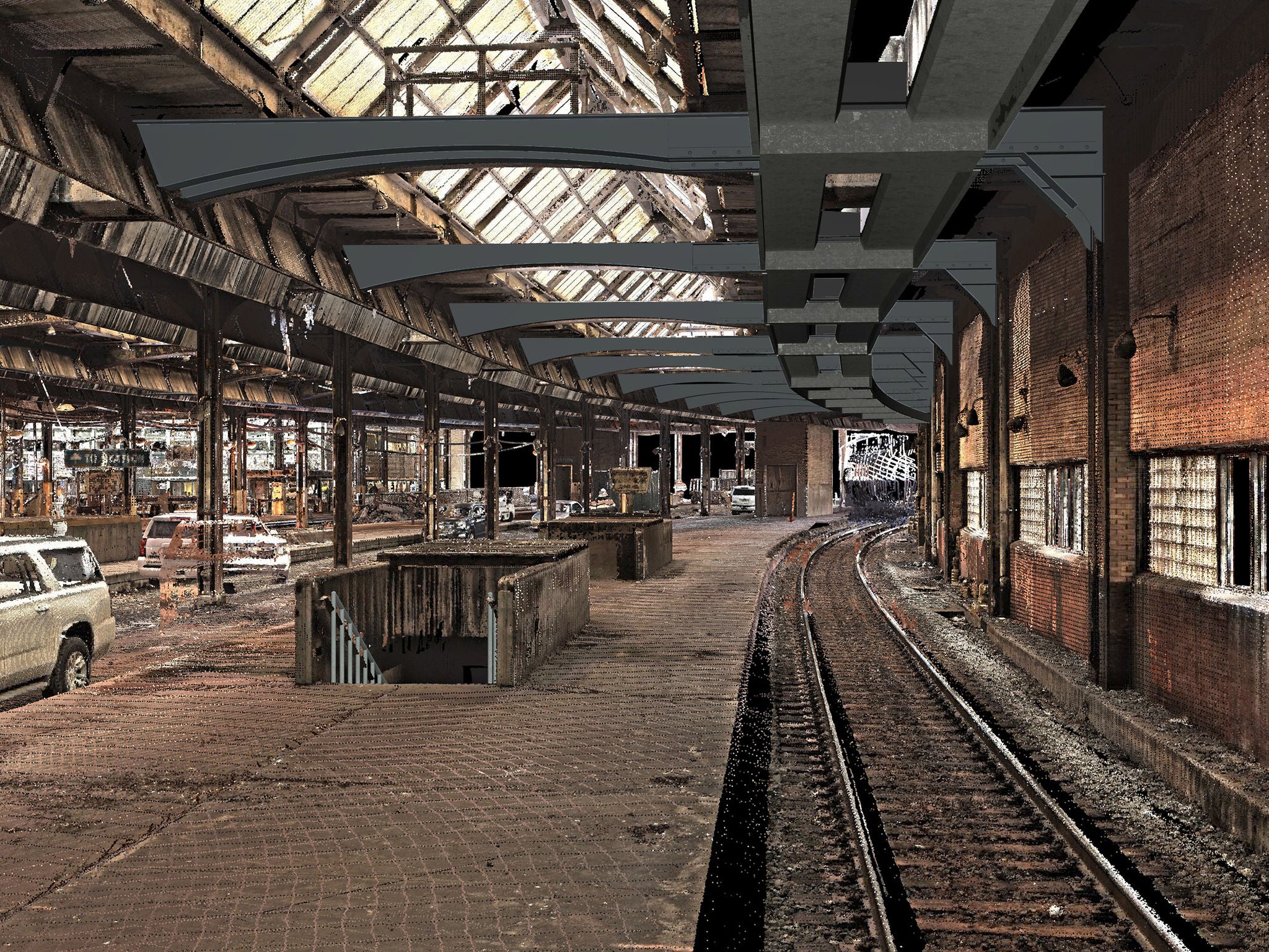 Amtrak Station Track 2 rendering