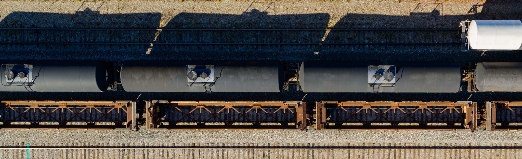 Norfolk Southern Railways chemical transport in black railcars