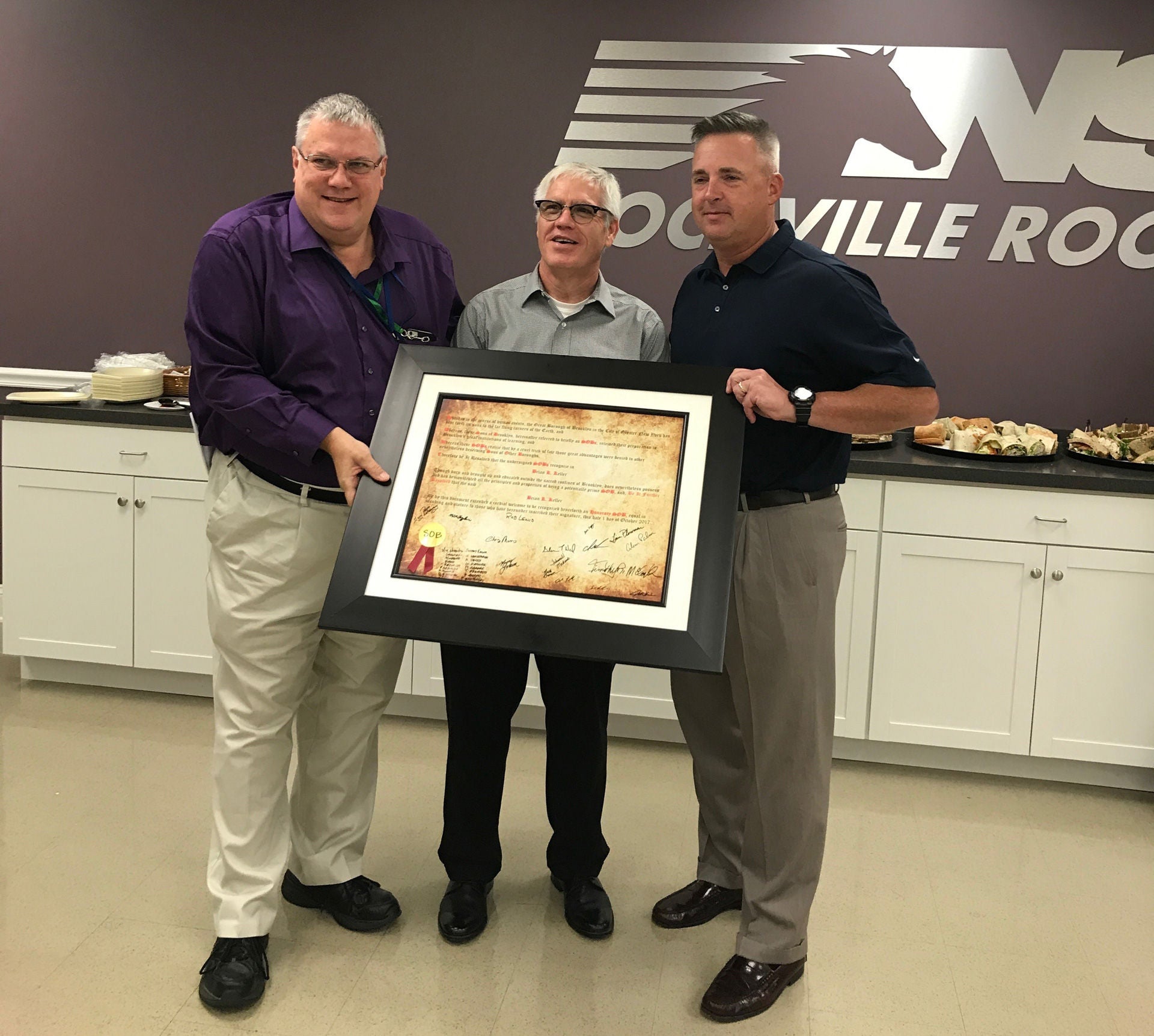 Brian Keller retirement ceremony in 2017