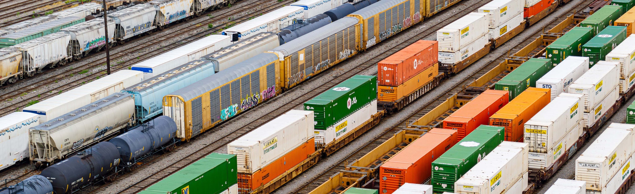Multiple trains on track ready to help you find your shipping industry