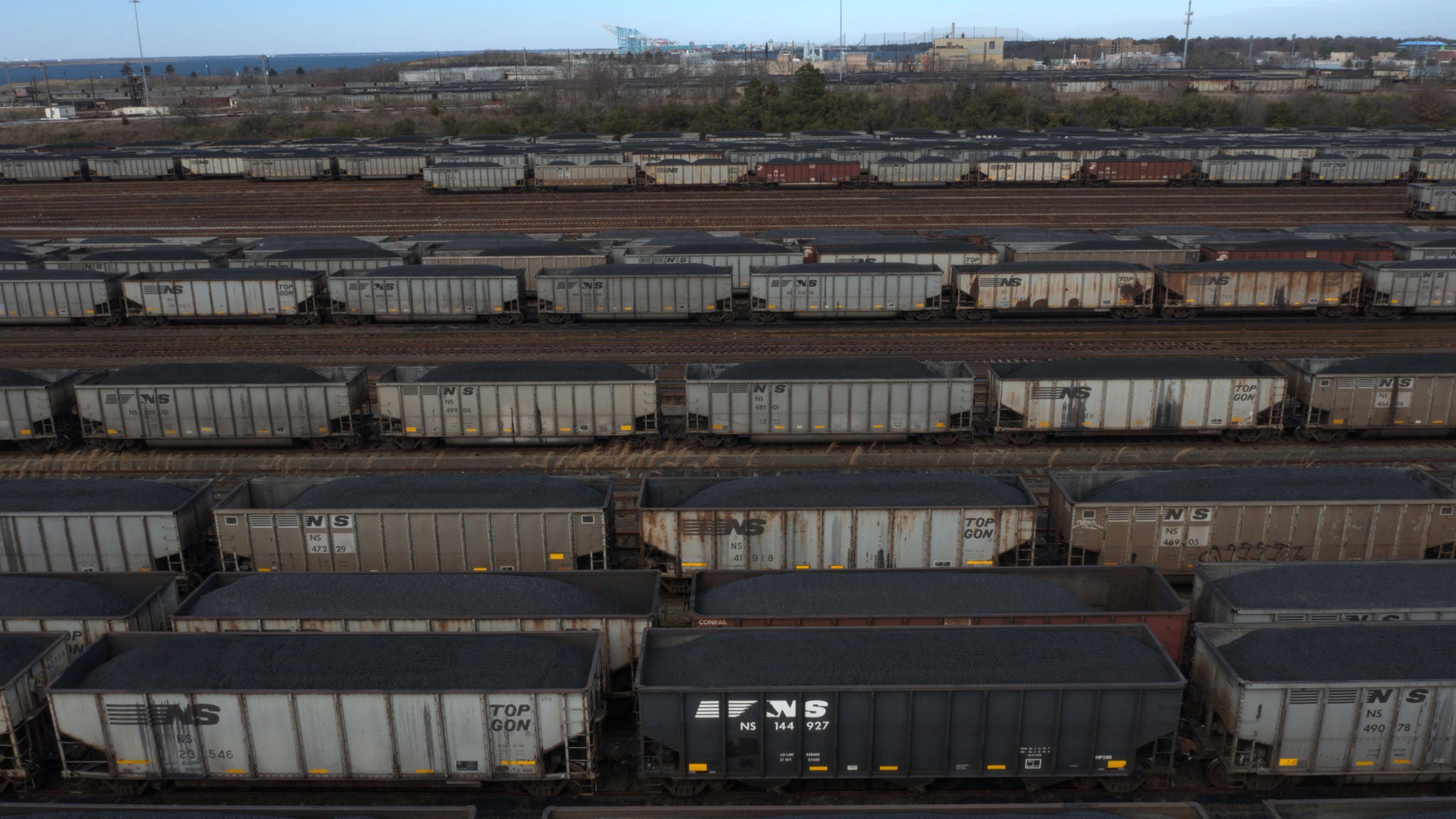 Coal cars at Lamberts Point