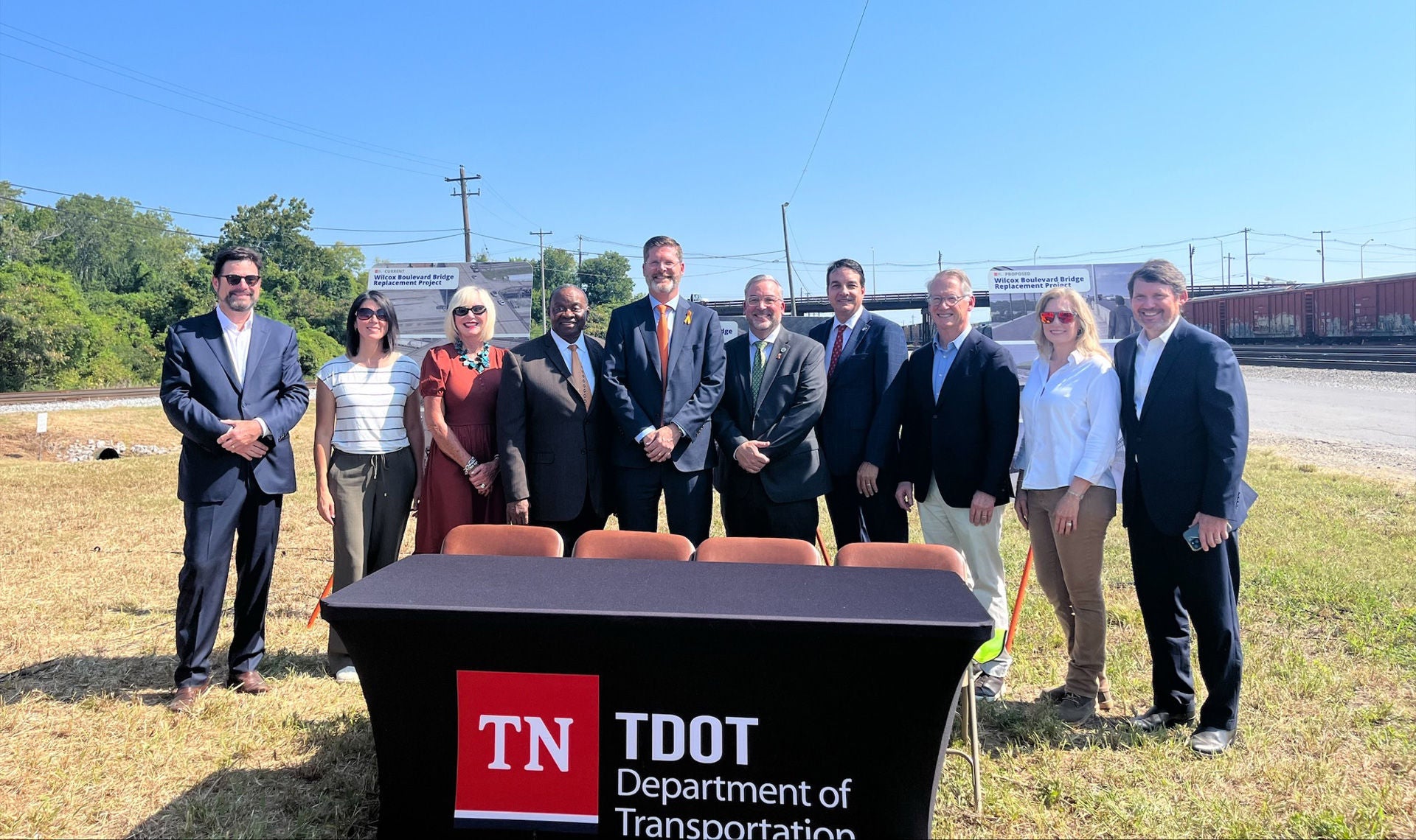 Ceremonial signing of federal grant to support the Wilcox Blvd Bridge Replacement Project