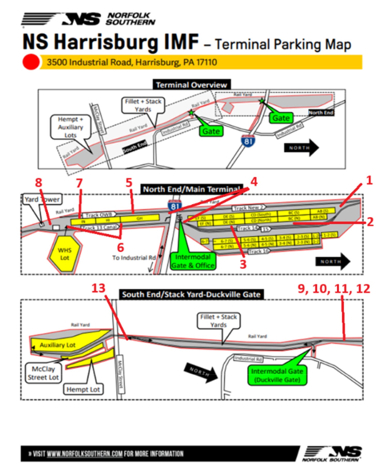 Harrisburg Paving Phase Map