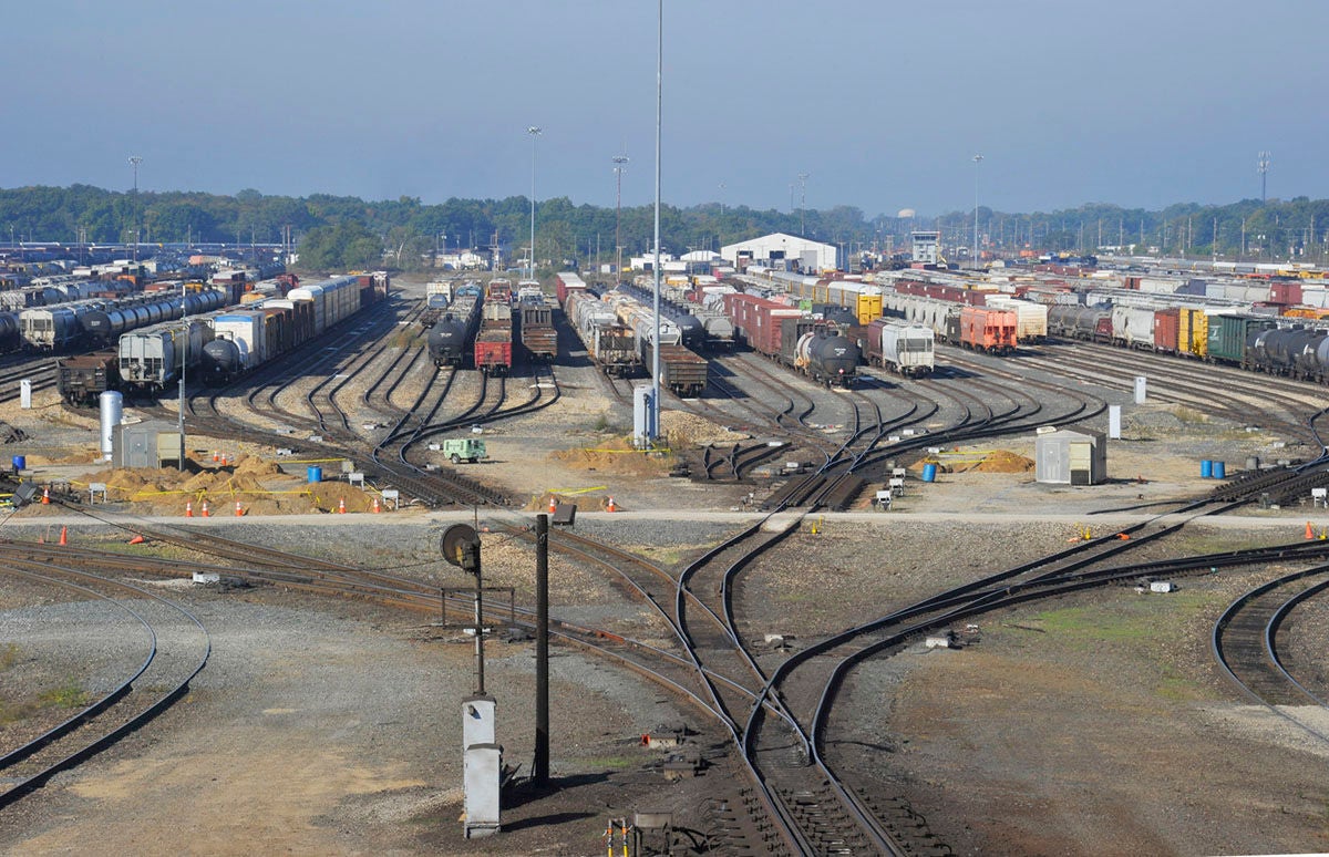 Aerial View of Elkhart Yard
