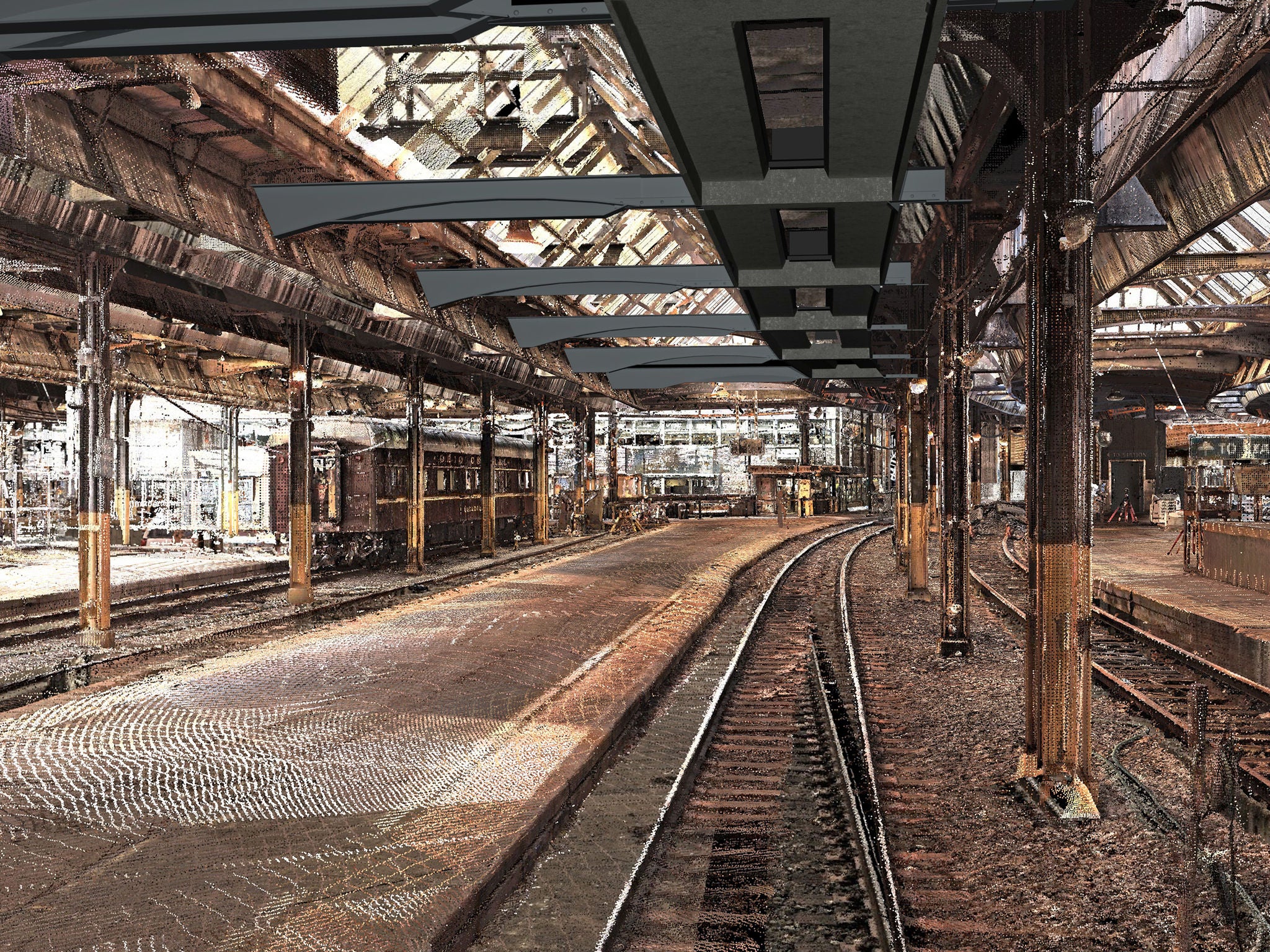 Amtrak Station Track 1 rendering