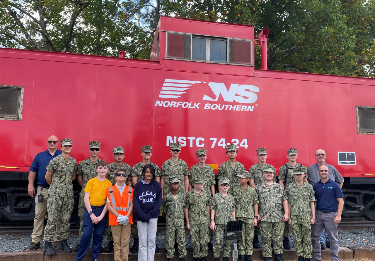 Exploring the rails: U.S. Naval Sea Cadets get an inside look at railroad careers