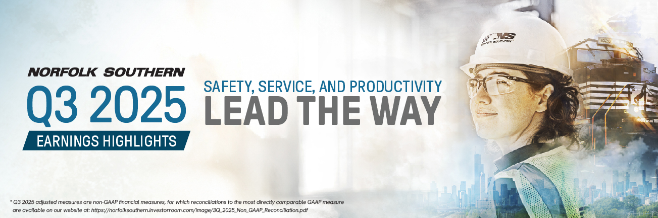 Safety, service shine in Norfolk Southern’s latest quarter