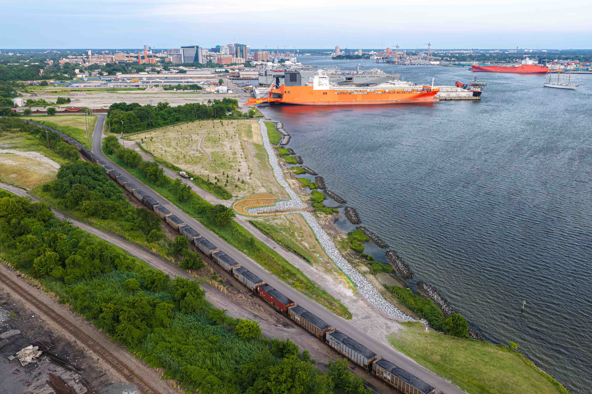 Living shoreline restoration reaches new milestone along the Elizabeth River