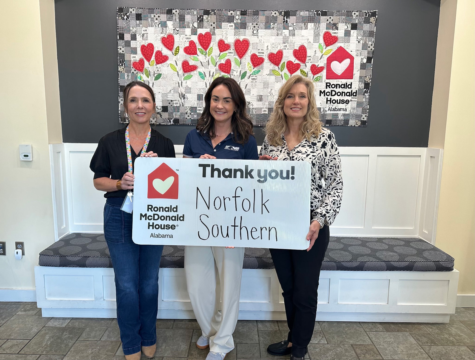 Norfolk Southern supports Ronald McDonald House, helping Birmingham families stay close during pediatric care