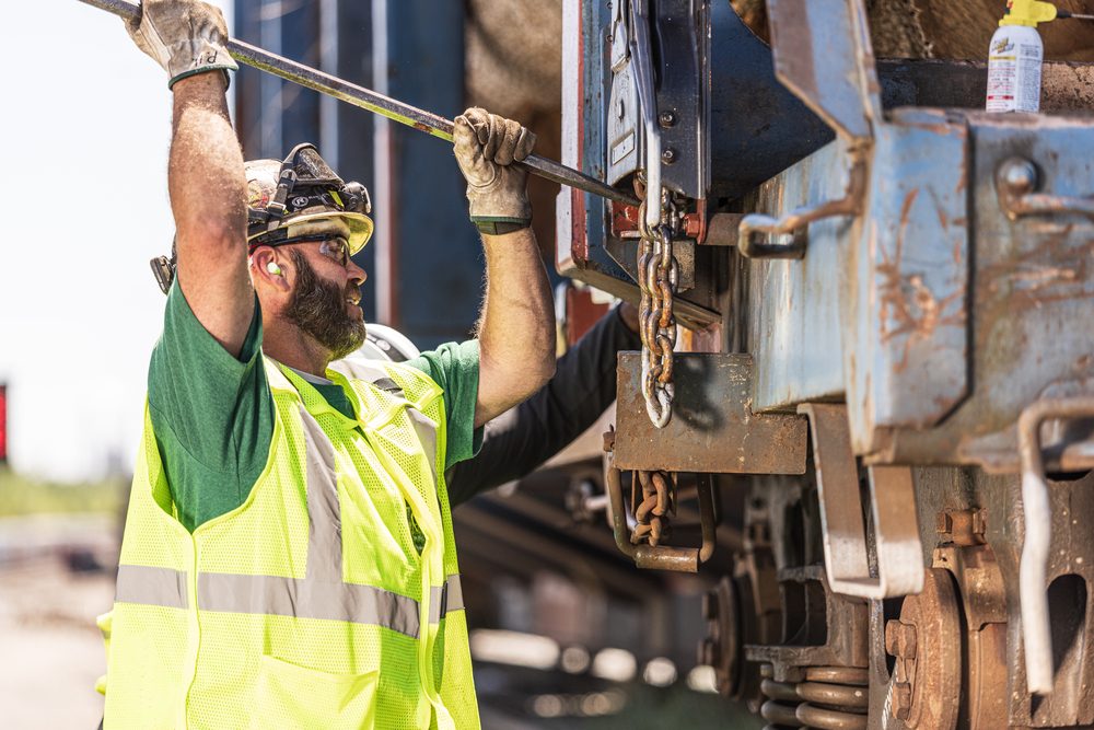 Norfolk Southern employee working
