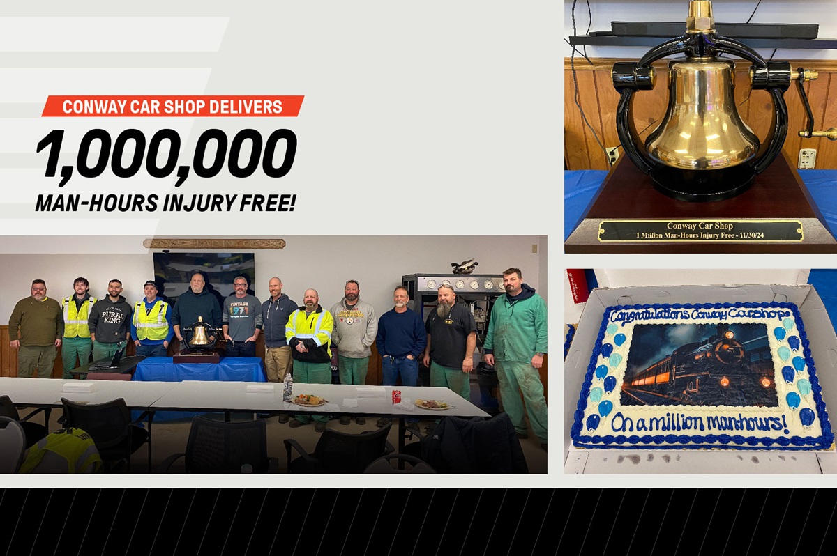 499150 Conway Million Man Hours Injury-FreeConway Car Shop delivers one million man-hours injury free