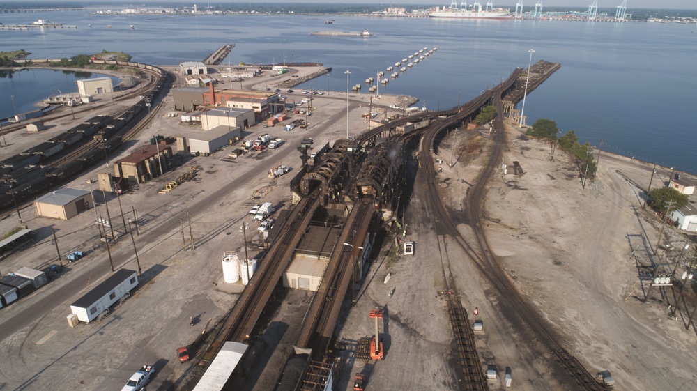 aerial view of Lamberts Point coal terminal and Pier 6 coal dumpers and Barney Yard,LambertsPointAerial_20180807_15 1000px
