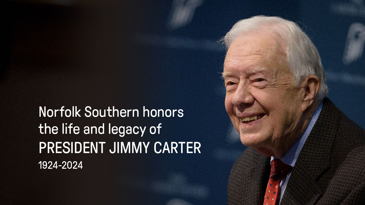 0000 Honoring Pres JCarterNorfolk Southern honors the life and legacy of President Jimmy Carter