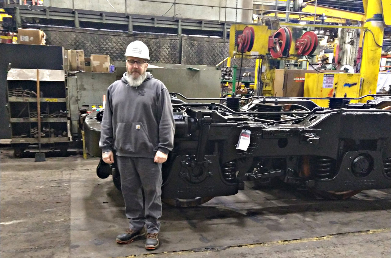 Brad Conrad in Juniata Truck Shop