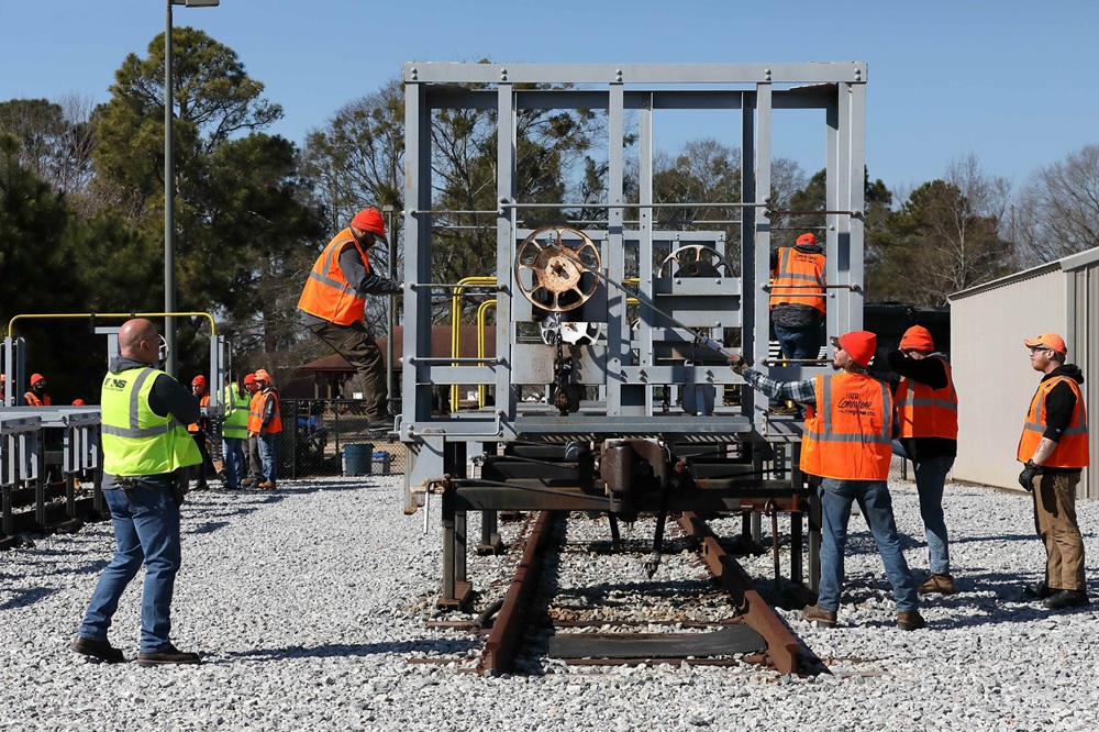 Conductor Trainees doing training at the Norfolk Southern Training Center