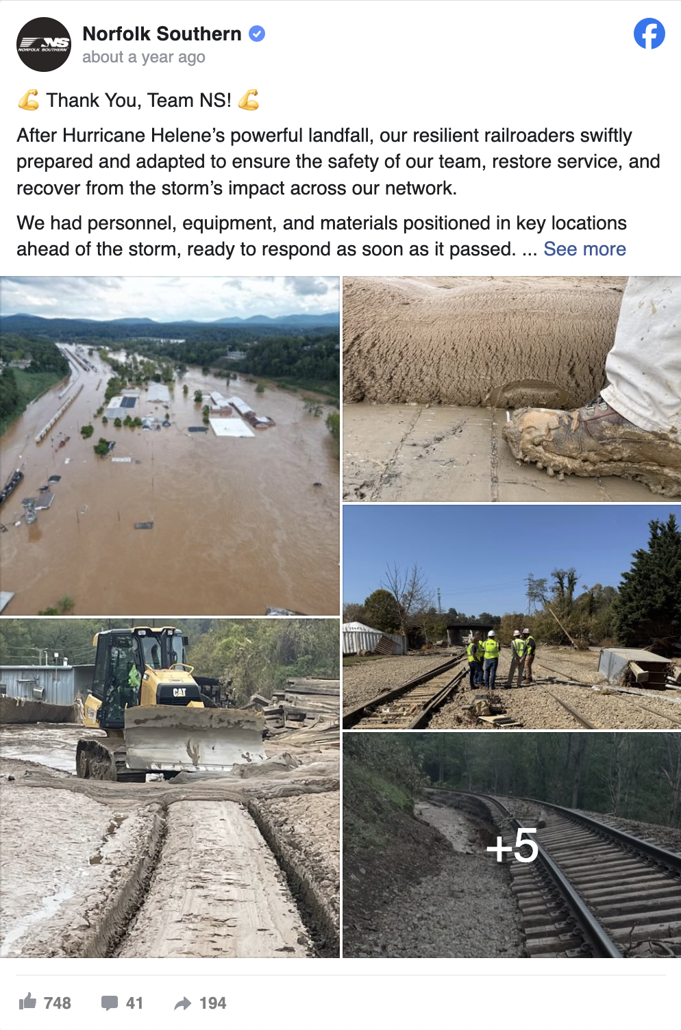 Facebook Helene NS Thank You