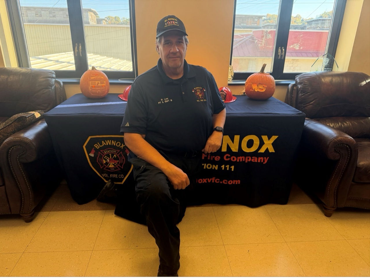 Volunteer fire captain Rick Lee