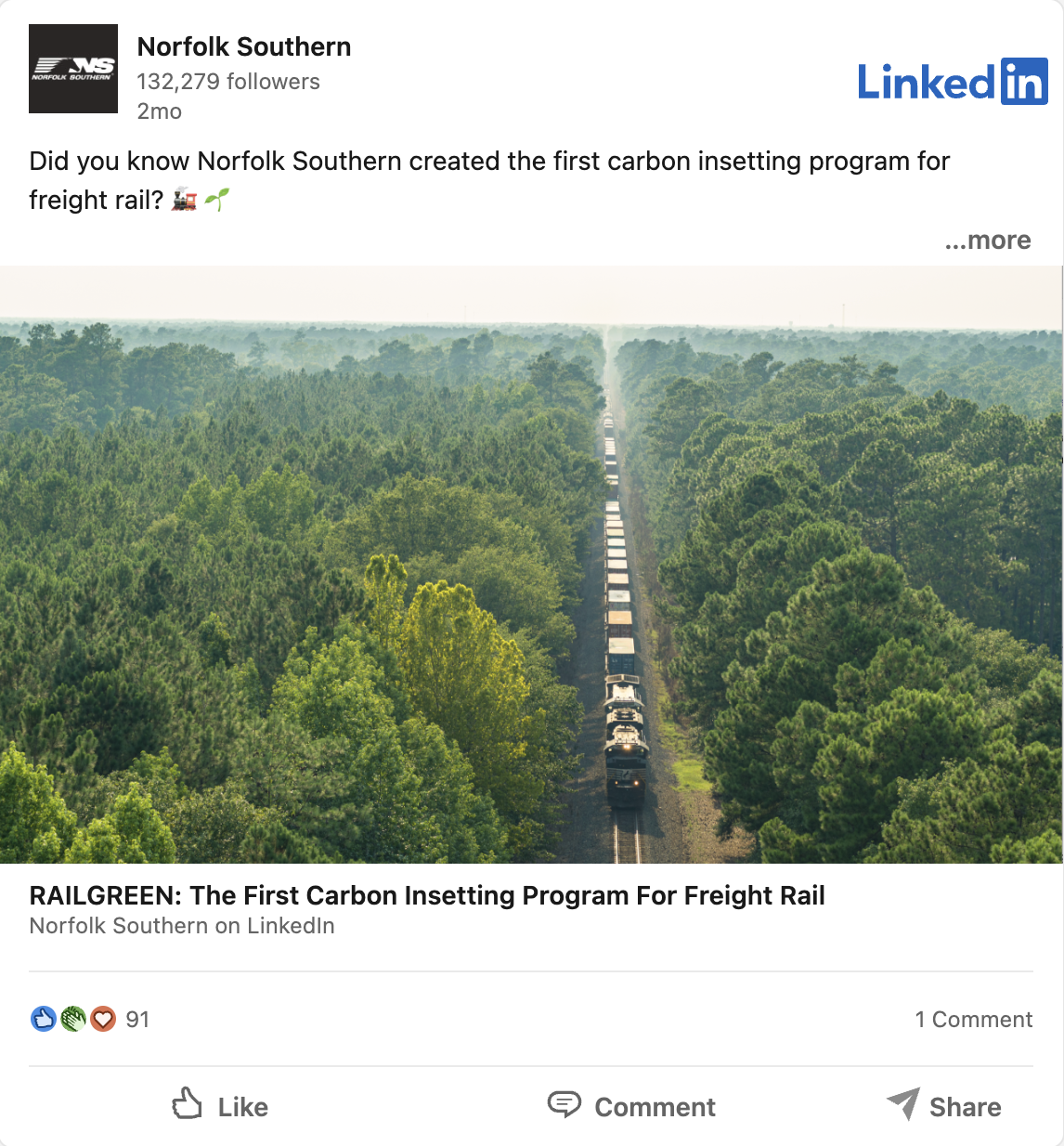 LinkedIn Railgreen preview