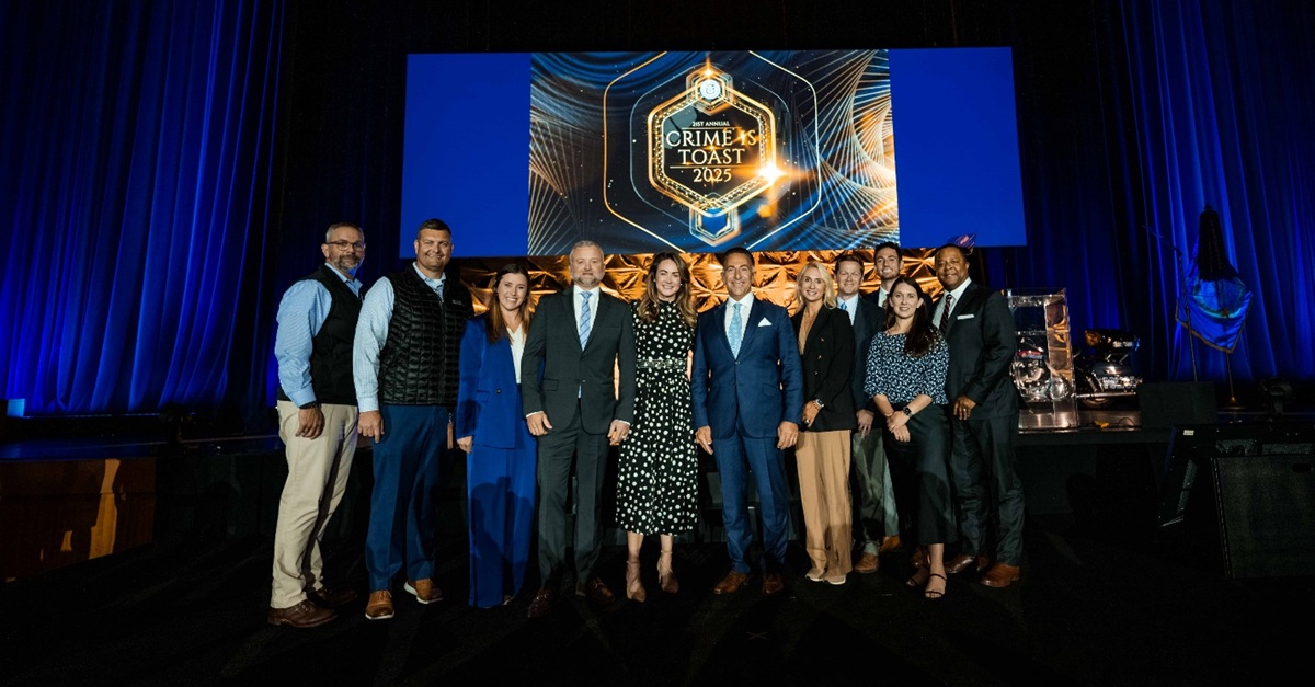 Group photo of Team NS at Crime Is Toast Awards Breakfast