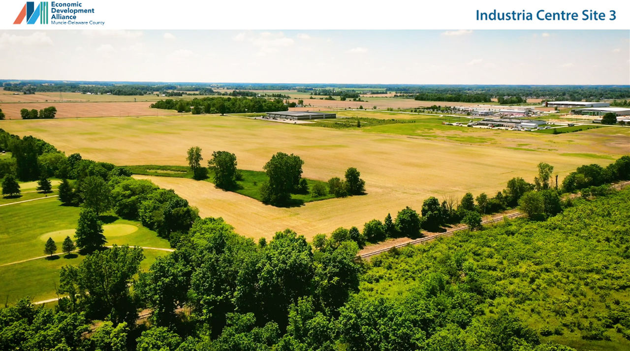 Aerial view of Muncie, Indiana REDI site