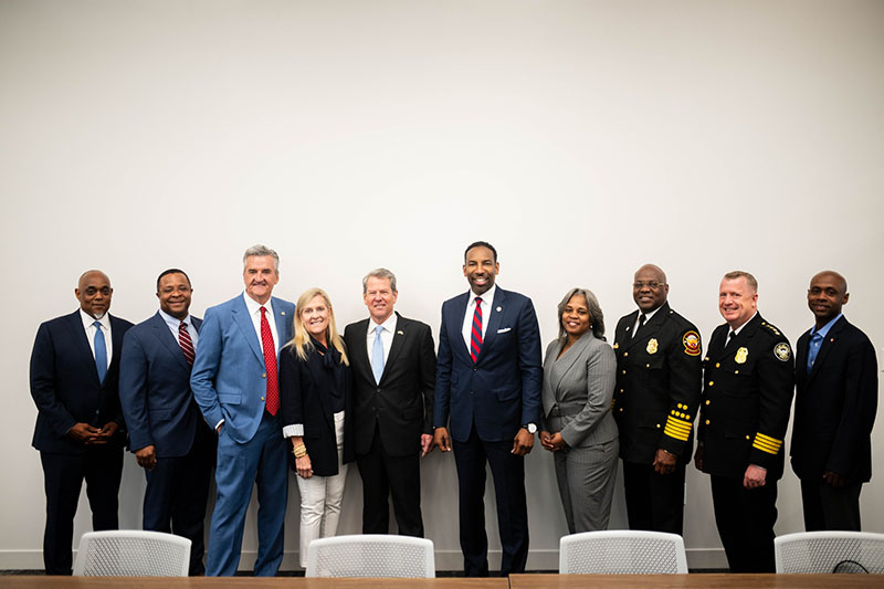 Jason Morris with Governor Kemp