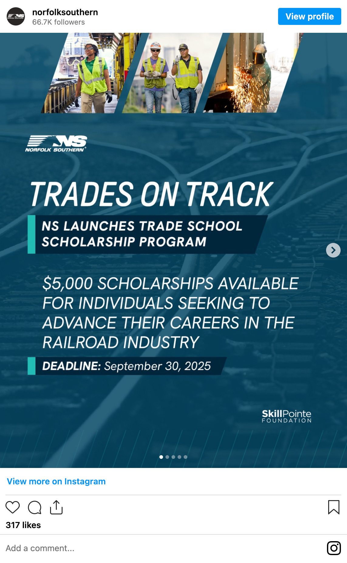 Trades On Track Instagram