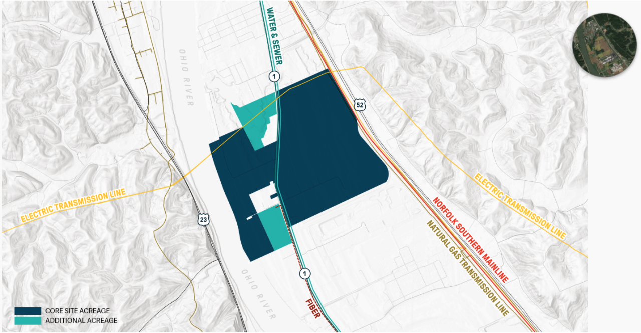 Industrial land plot